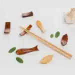 Porte-baguettes de style japonais, support de baguettes en bois vintage, assistant décoratif, table à manger T1, accessoires britanniques 30