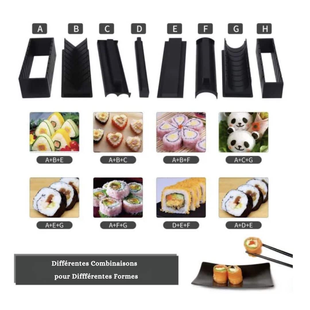 Le kit idéal pour préparer facilement vos sushis