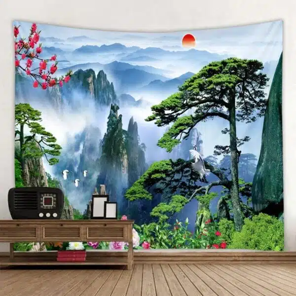 Tapisserie Murale Japonaise