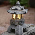 Pagode japonaise en pierre