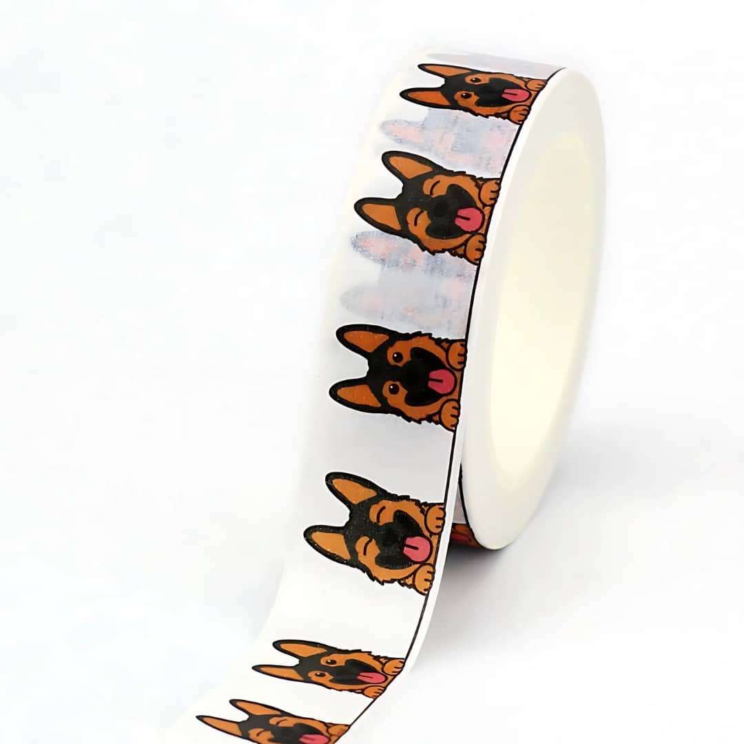 Papier japonais washi rouleau chien westie