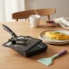 Poele Japonaise Omelette avec Couvercle & Spatule