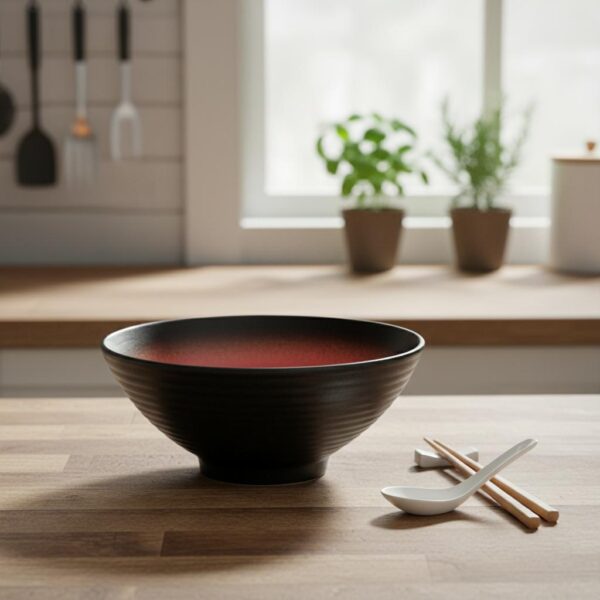 Bol a Ramen Rouge et Noir