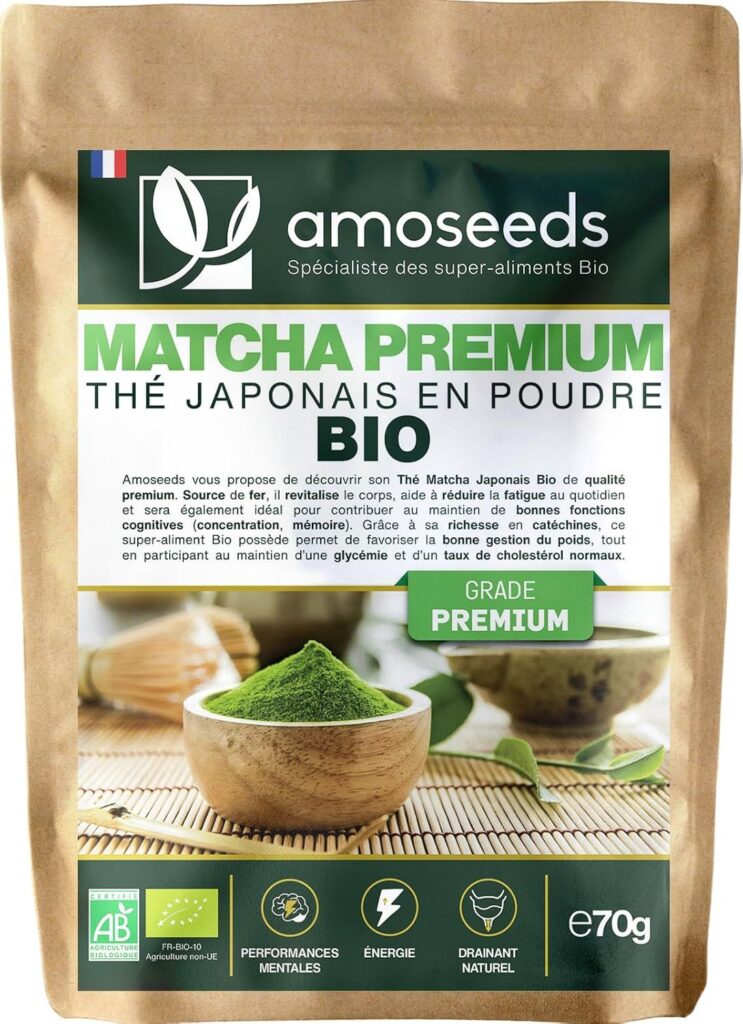 the matcha en poudre bio japonais