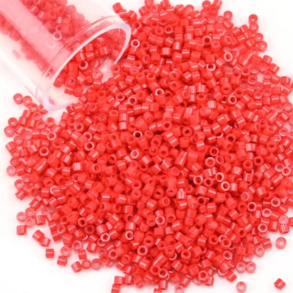 Perle de Rocaille Miyuki​ 11/0 Rouge Intense (Ø 2 mm)