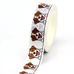 Papier japonais washi rouleau chien jack russell