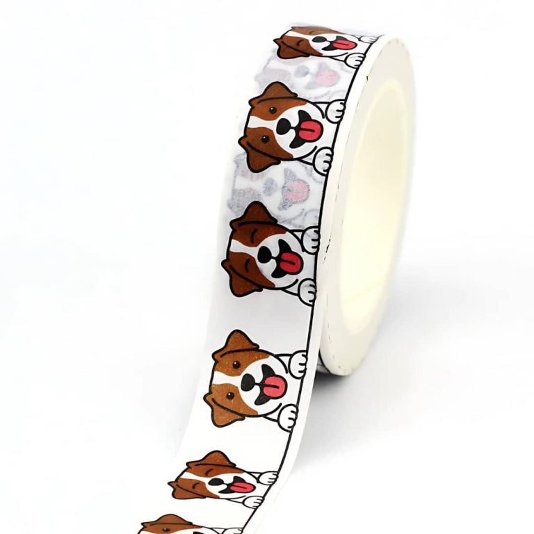 Papier japonais washi rouleau chien jack russell