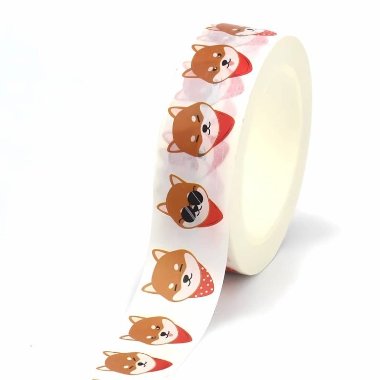 Papier japonais washi rouleau chien shiba inu