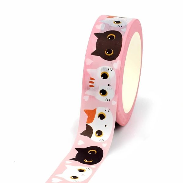 Papier washi autocollant​ chat Maneki Neko