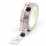 Papier washi autocollant​ chat japonais