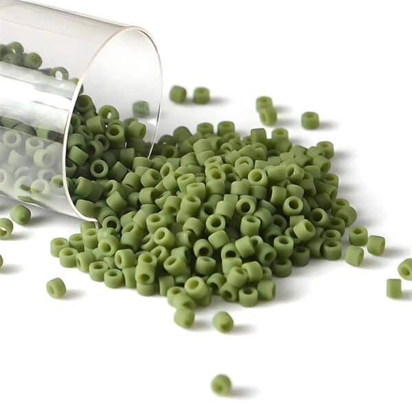 Perle Japonaise Miyuki Delica 11/0 Vert Olive (Ø 1.6 mm)