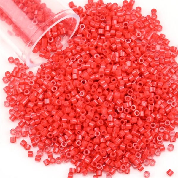 Perle de rocaille ​ 11/0 rouge intense (ø 2 mm)
