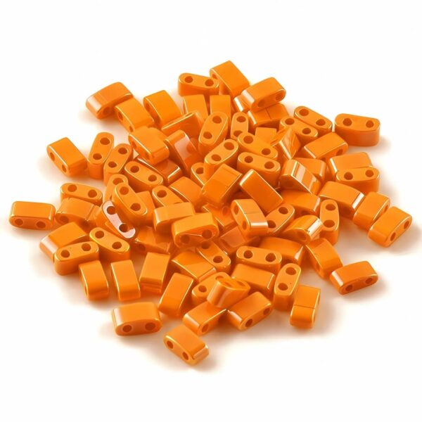 Perle Japonaise Plate Orange (5x2x2 mm)