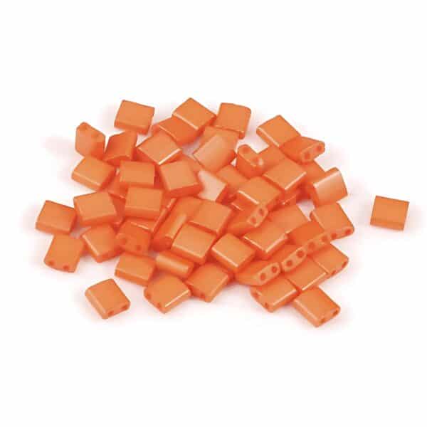 Perles Plates Japonaises Orange (5x5x2 mm)