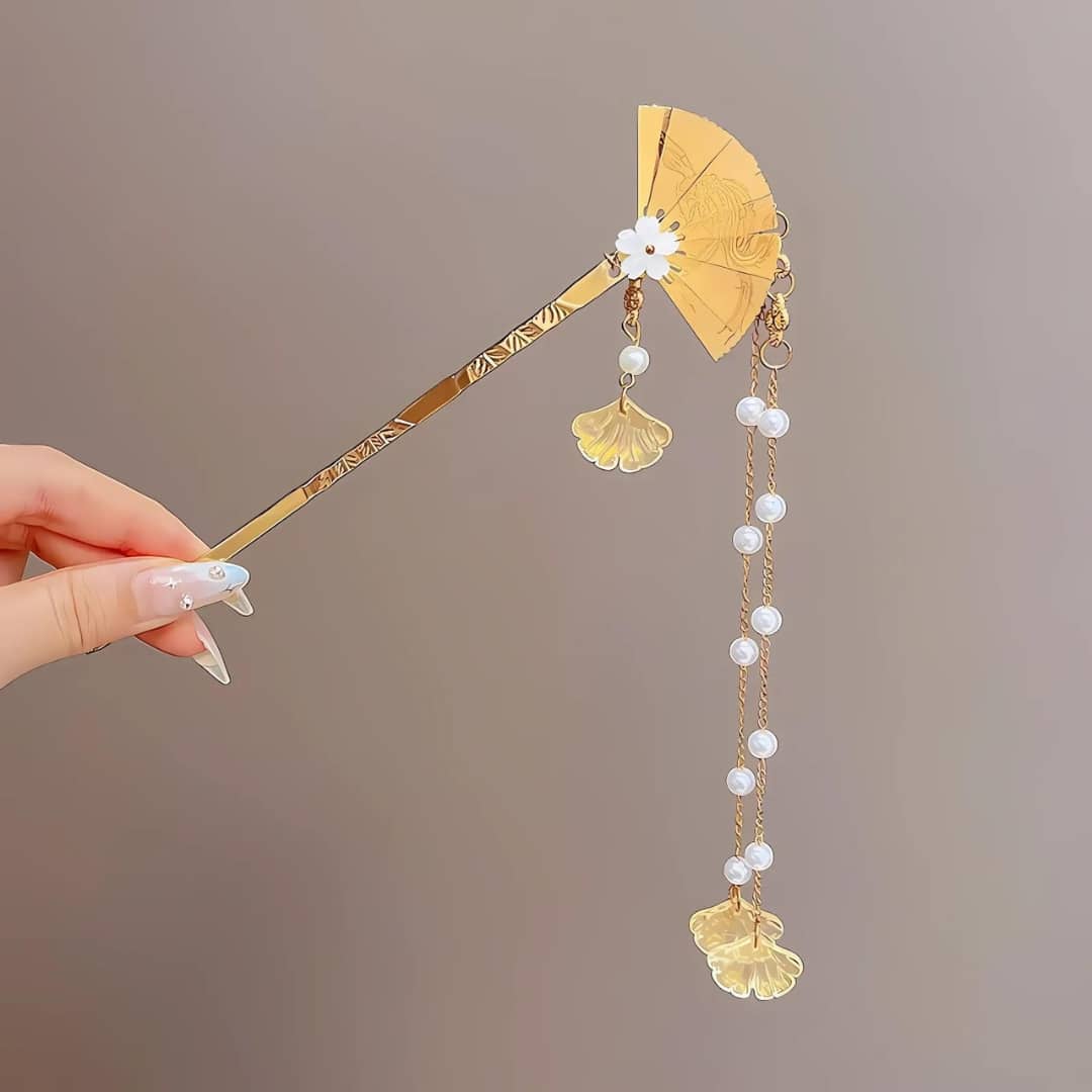 Pic cheveux japonais​ éventail
