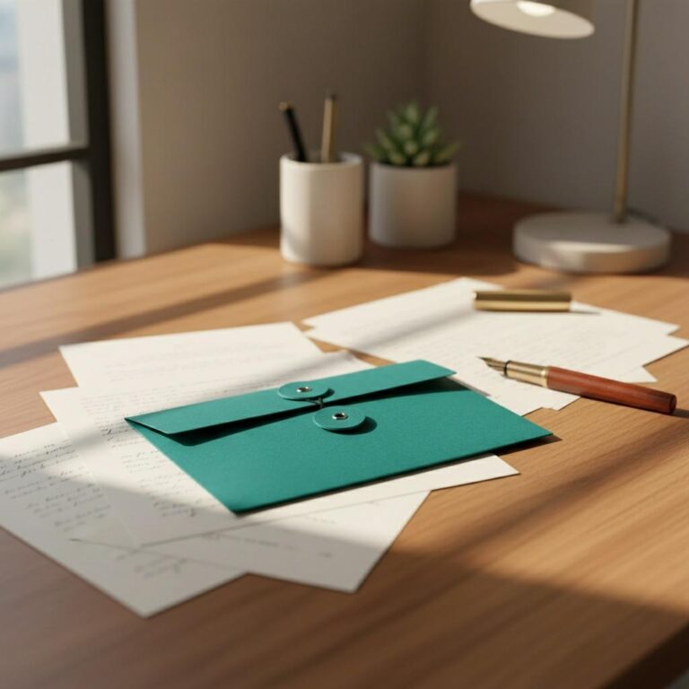 Enveloppe Fermeture Japonaise A6 Verte – 100