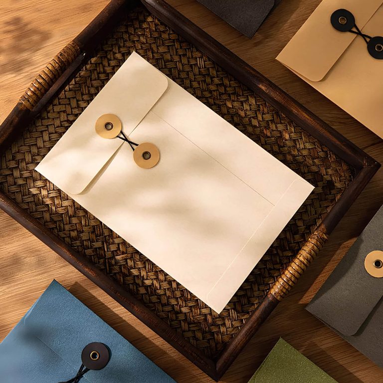 Enveloppe kraft fermeture japonaise a5 blanche