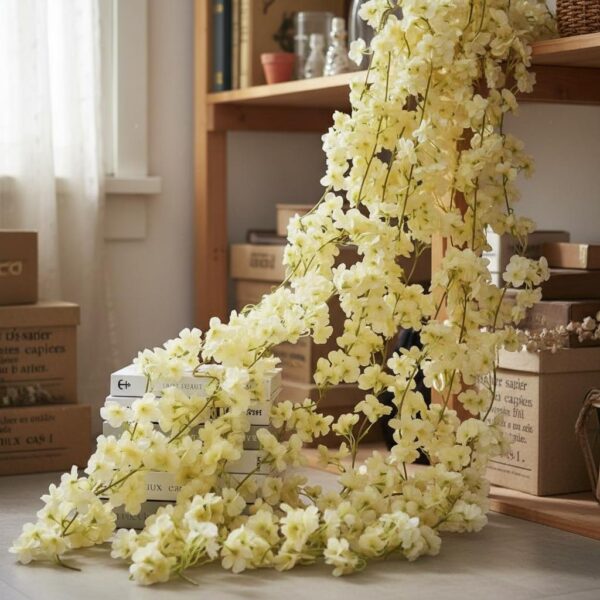 Fleur de Cerisier Artificielle Ivoire - 1.80 m