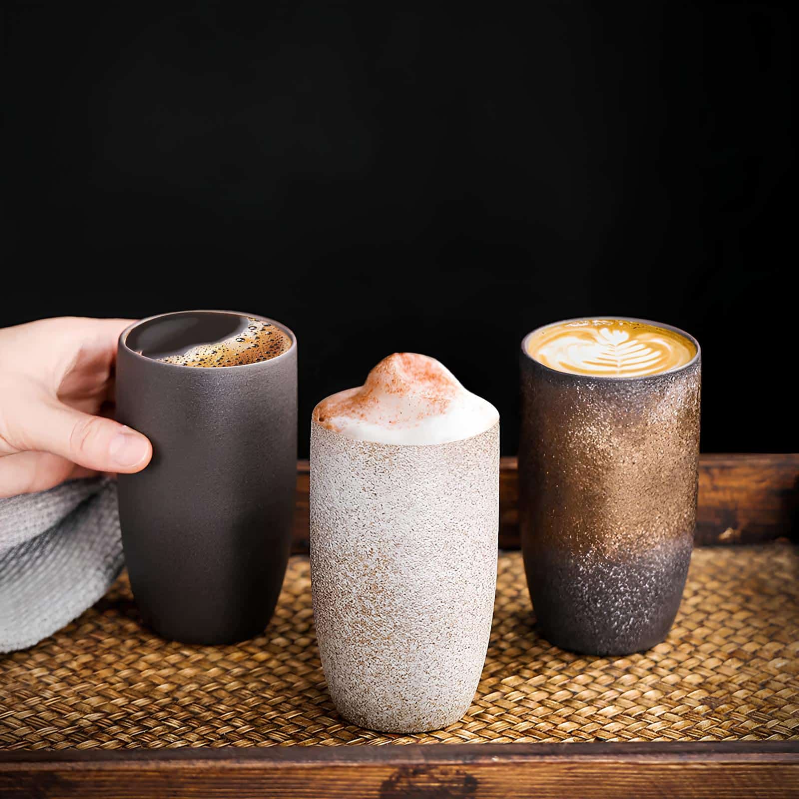 Mug japonais​ beige avec infuseur
