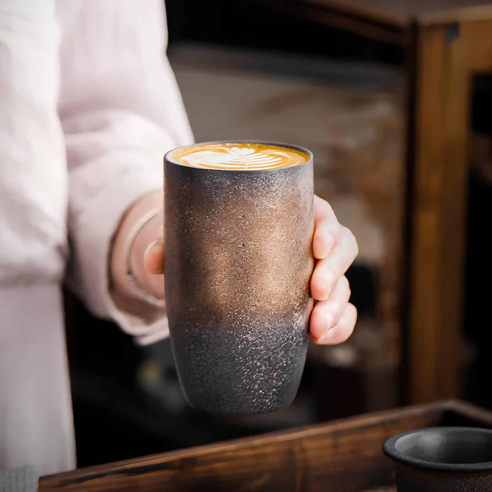 Mug japonais​ brun avec infuseur