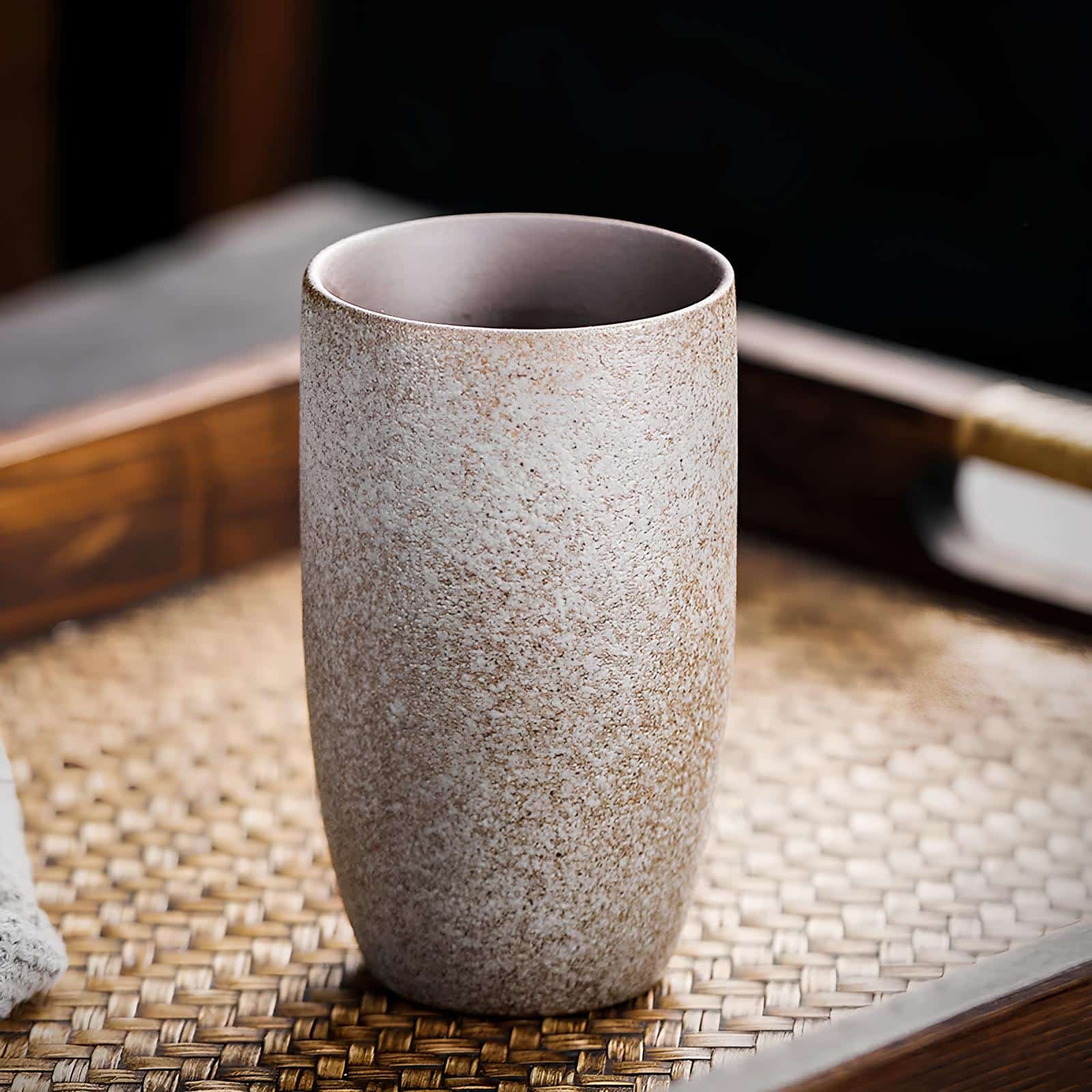 Mug japonais​ beige avec infuseur - Sans Infuseur