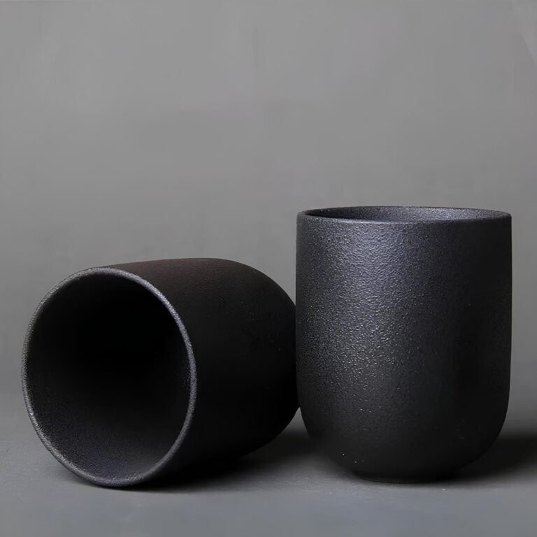 Tasse céramique japonaise​ noir mat
