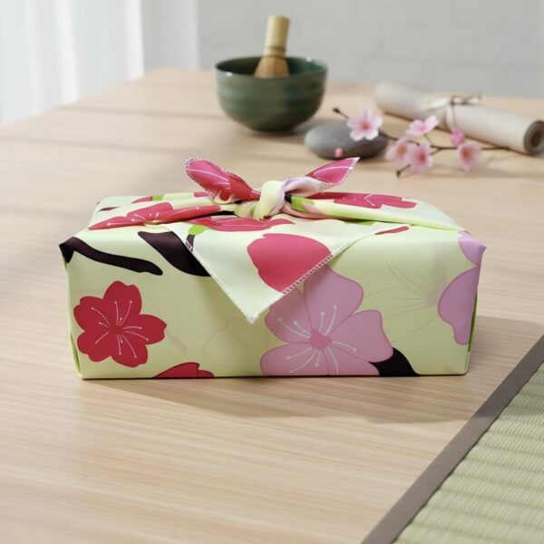 Tissu Japonais Furoshiki Cerisiers en Fleurs