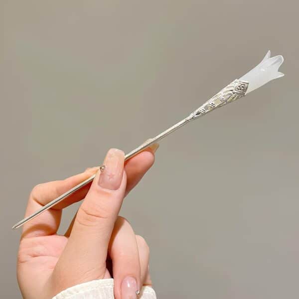 Baton de Cheveux​ Tige Argentée