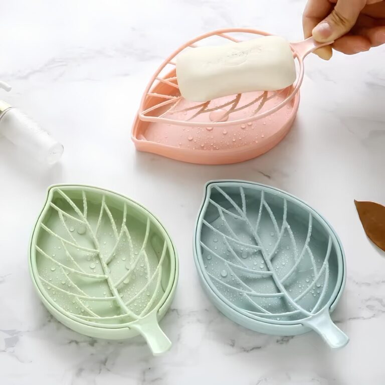 Porte savon en forme de feuille​