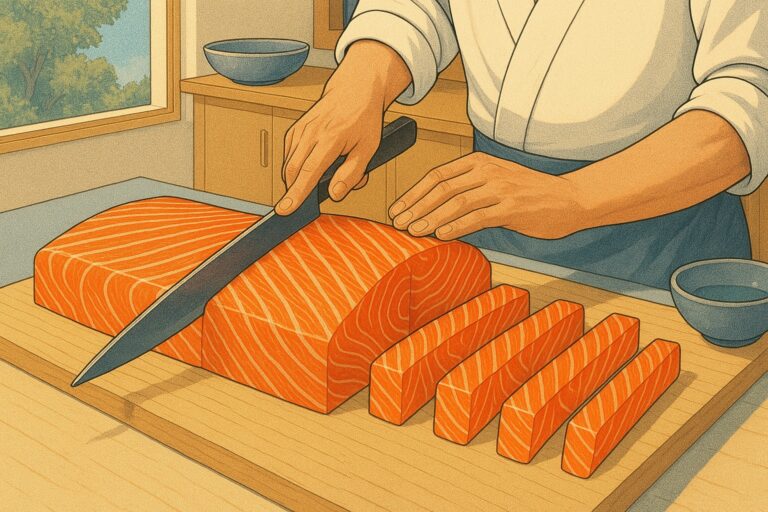 Comment couper le saumon pour sushi comme un pro japonais