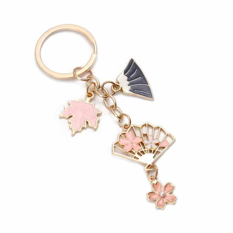 Porte clé Mont Fuji et Fleur de Cerisier Japonais 1