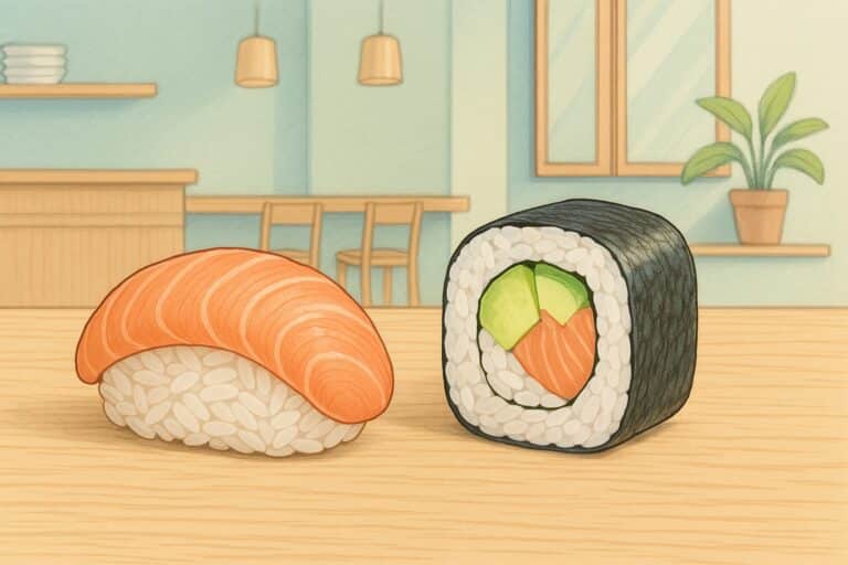 difference entre sushi et maki