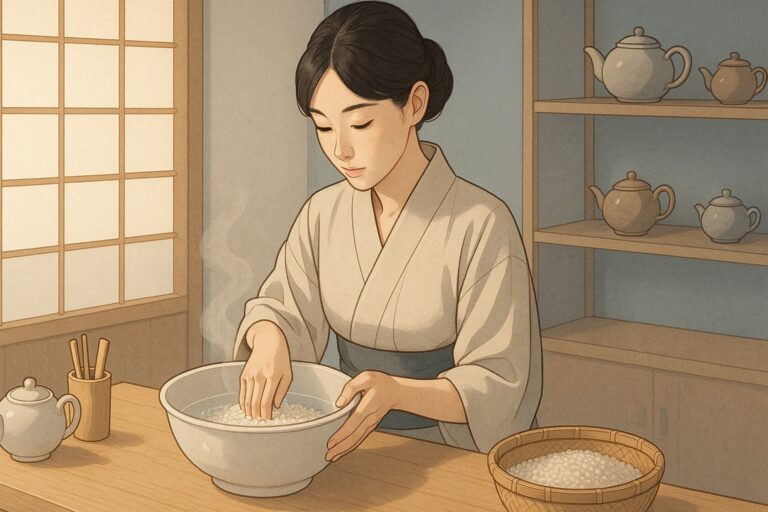 pourquoi japonais lavent riz