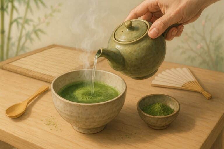 preparation du the vert japonais