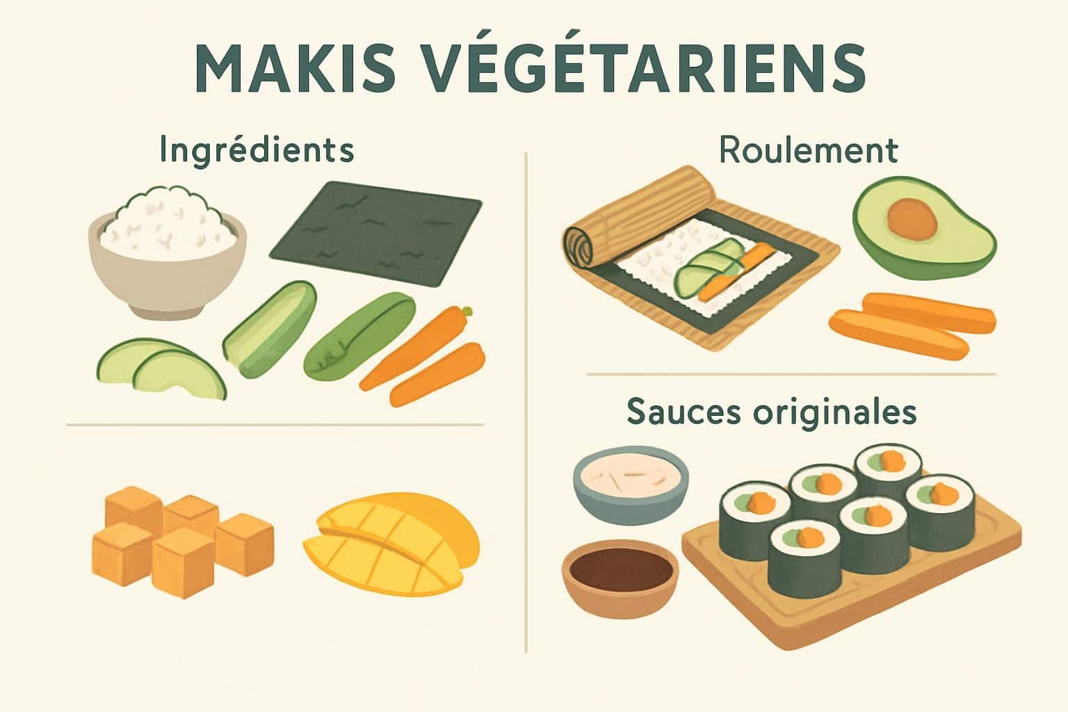 recette maki végétarien