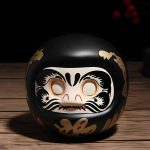 statue daruma en céramique japonaise 3