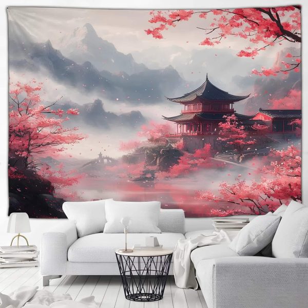 Toile décorative sakura en fleurs