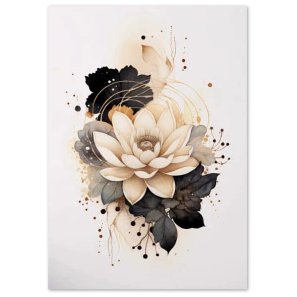 Art mural fleur de lotus