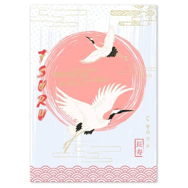 Tableau sur toile grue japonaise