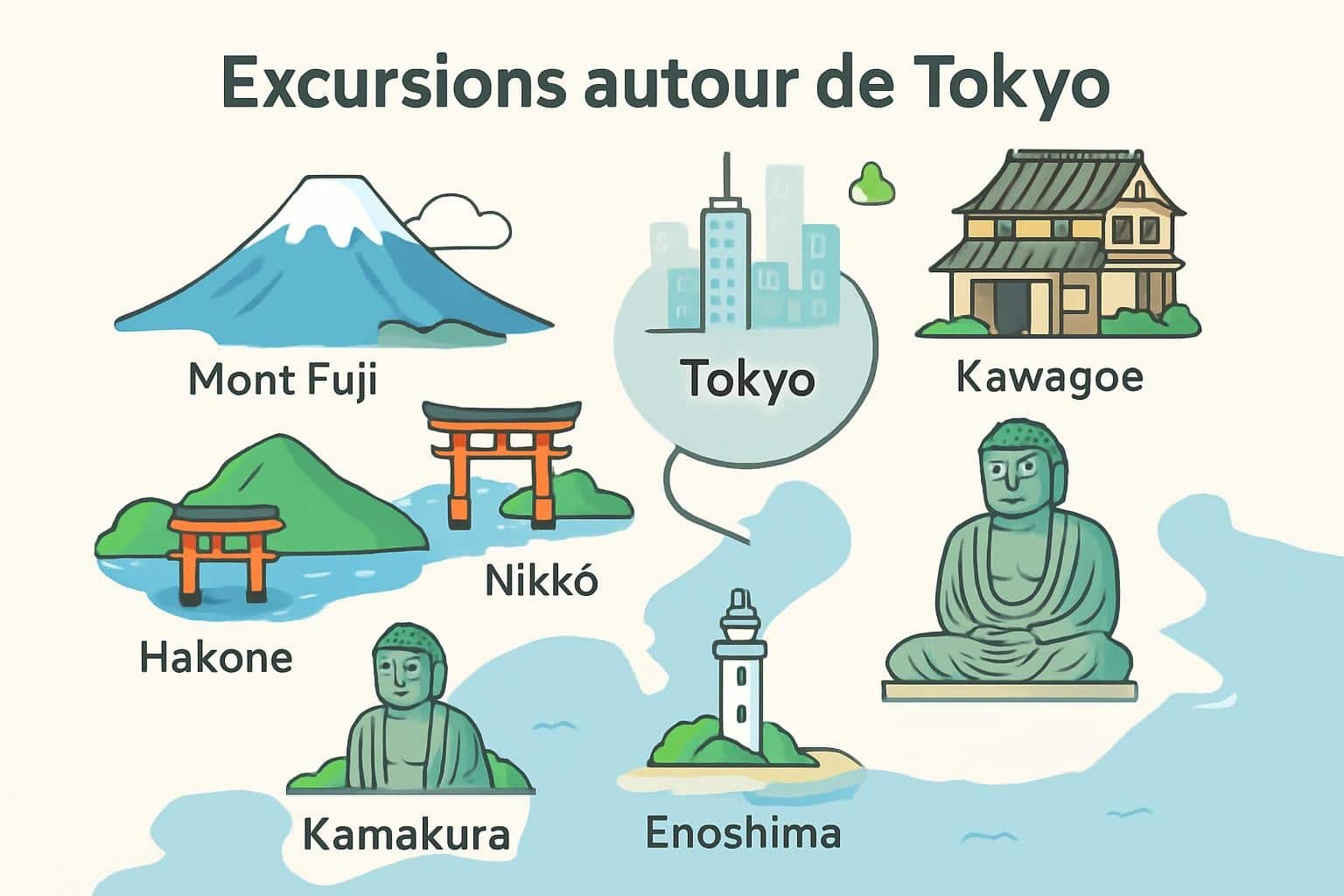 excursion autour de tokyo