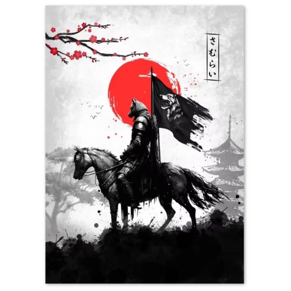 Tableau Japonais Moderne samouraï en armure