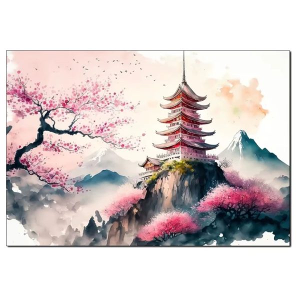 Toile cerisier japonais