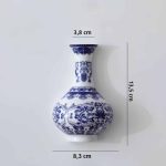 Vase Japonais Bleu et Blanc Mural 4