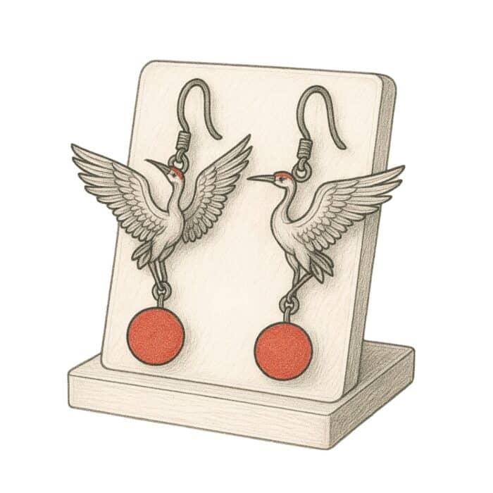 Boucles d'Oreilles Japonaises