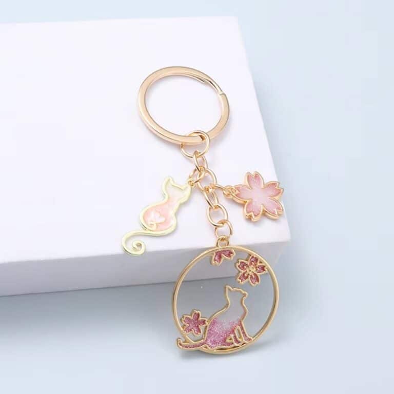 Porte Clés Chat Porte Bonheur 1