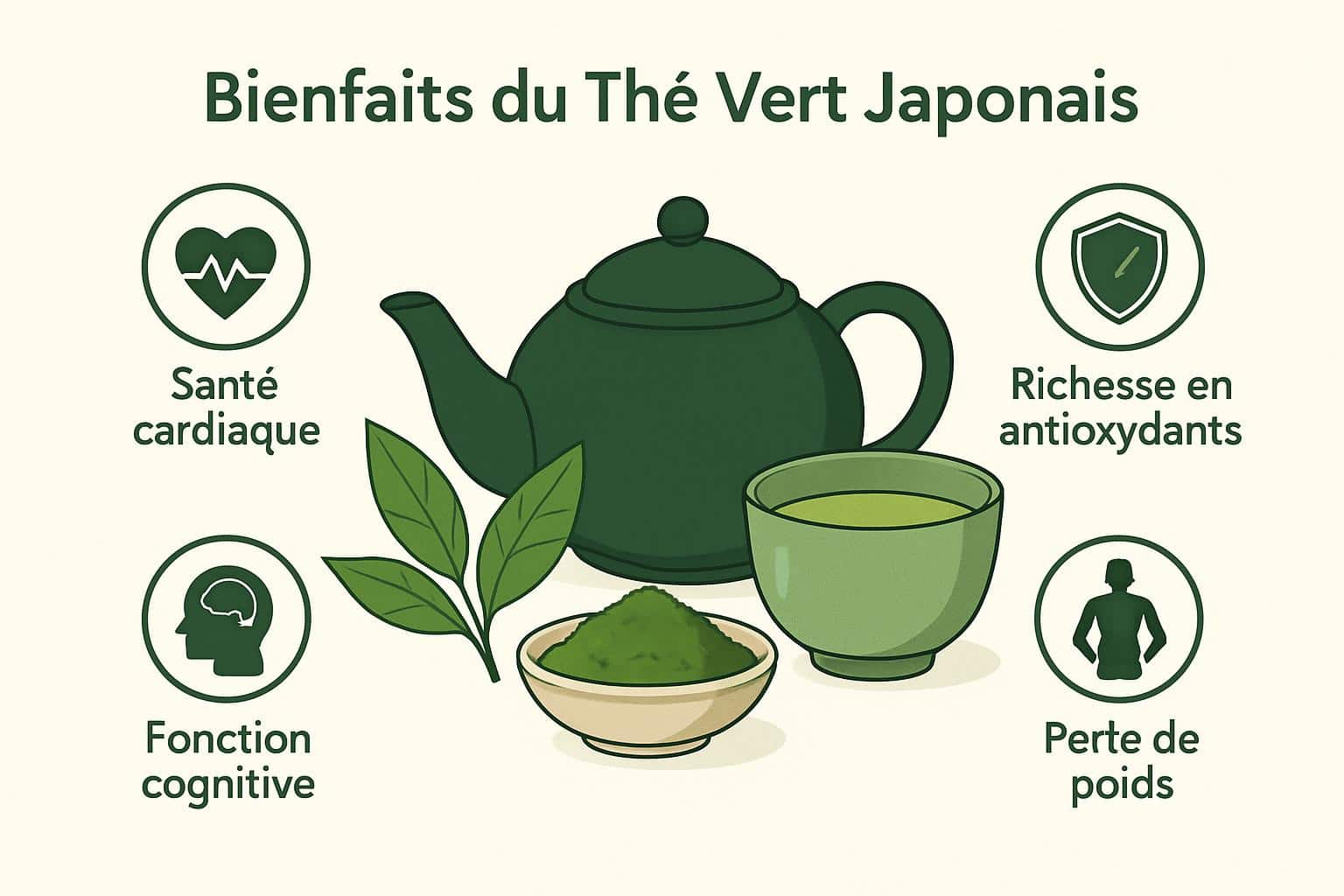bienfaits du thé vert japonais