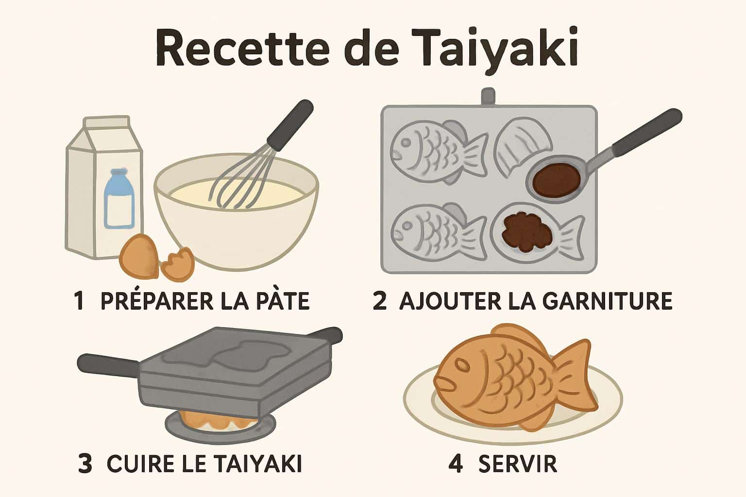 recette de taiyaki