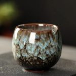 Tasse à thé japonaise en céramique artisanale émaillée