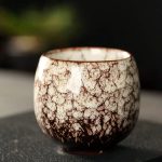 Tasse à thé japonaise en céramique artisanale émaillée