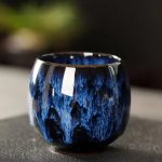 Tasse à thé japonaise en céramique artisanale émaillée